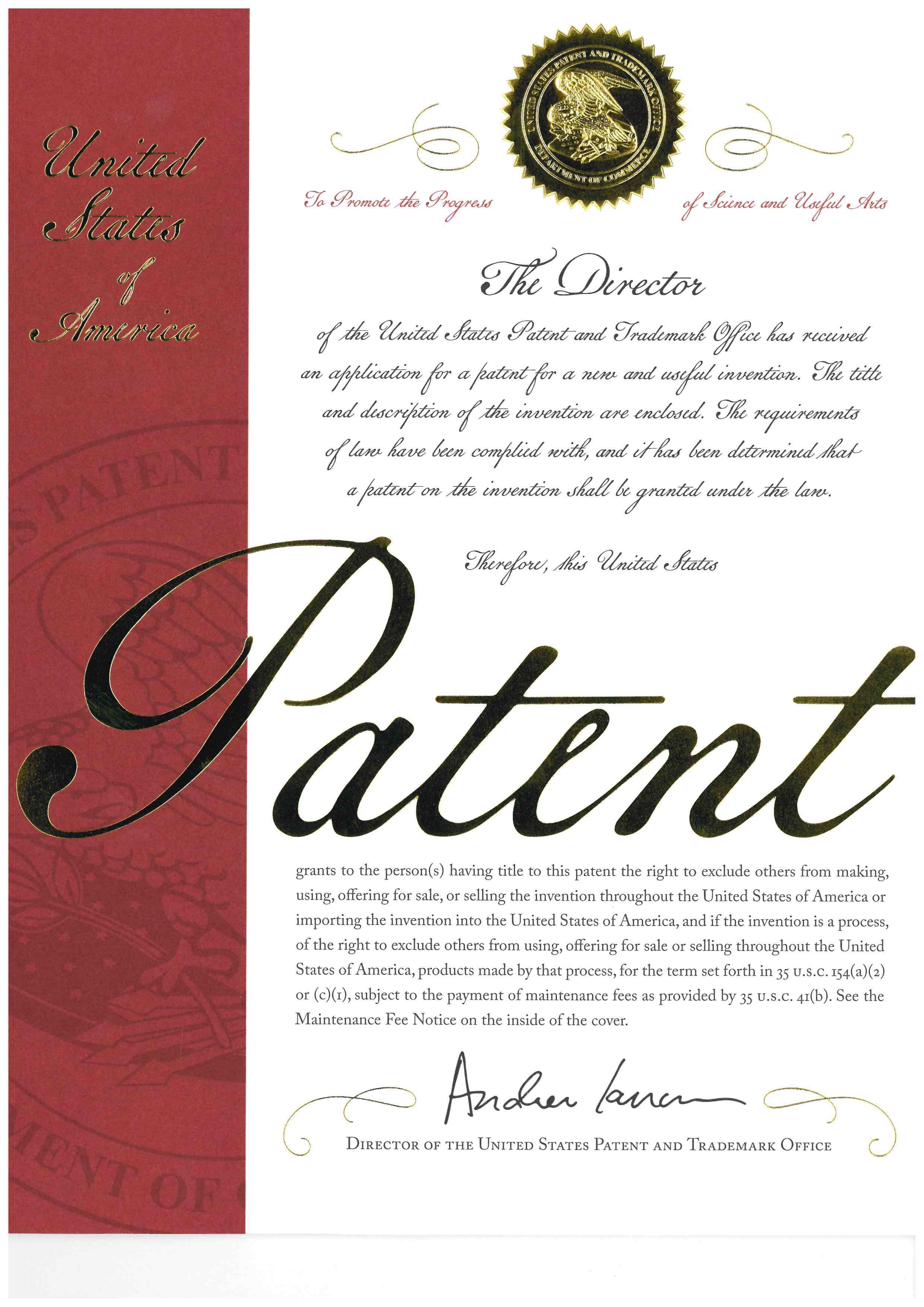 US/Canada Patent