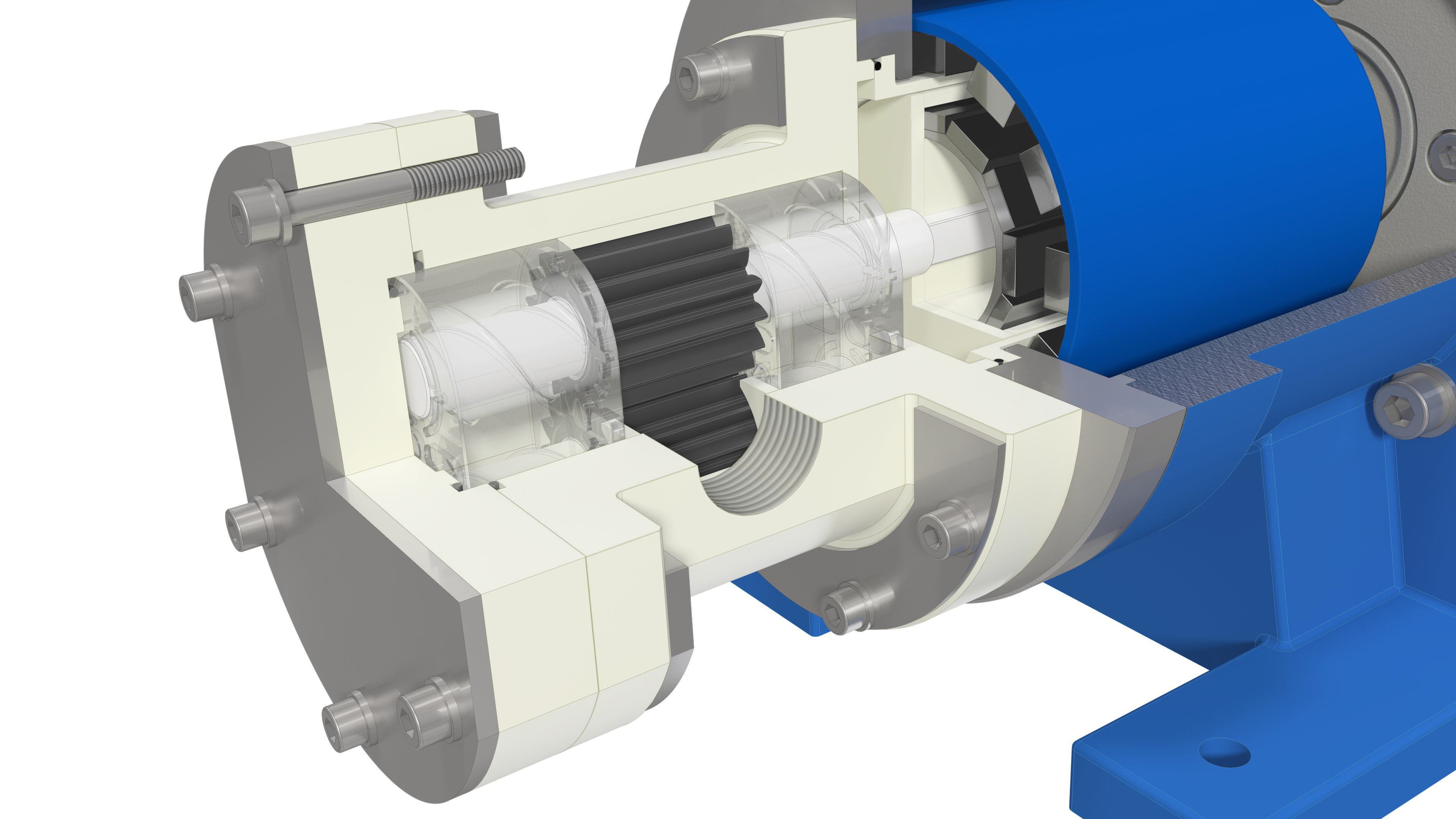 TEF-MAG quarter section view