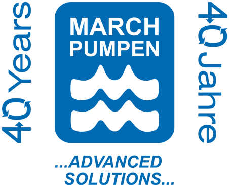 40 Years MARCH PUMPEN Logo